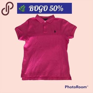 🌿BOGO 50% Y2K POLO Ralph Lauren pink collared shirt